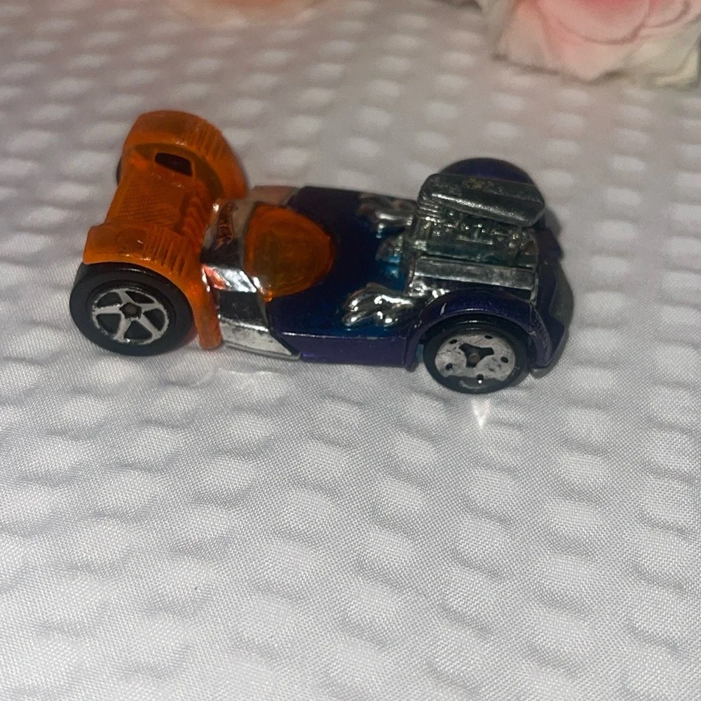 Hot Wheels, Flattery, Orange, Blue, & Silver, Made in Malaysia